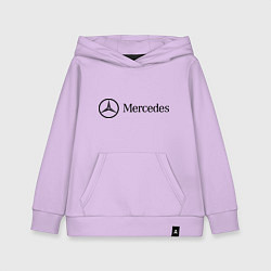 Толстовка детская хлопковая Mercedes Logo, цвет: лаванда