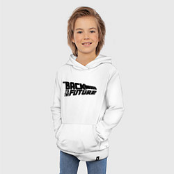 Толстовка детская хлопковая Back to the future, цвет: белый — фото 2