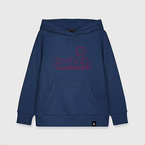 Детская толстовка-худи Twitch Logo / Тёмно-синий – фото 1
