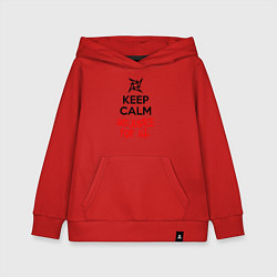 Толстовка детская хлопковая Keep Calm & Justice For All, цвет: красный