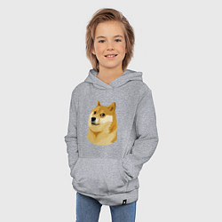 Толстовка детская хлопковая Doge, цвет: меланж — фото 2