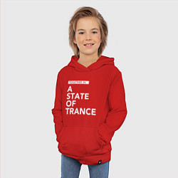 Толстовка детская хлопковая Together in A State of Trance, цвет: красный — фото 2
