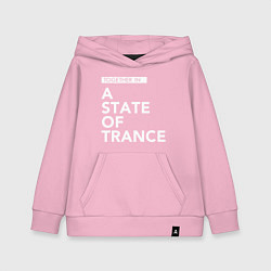 Толстовка детская хлопковая Together in A State of Trance, цвет: светло-розовый