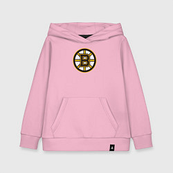 Толстовка детская хлопковая Boston Bruins, цвет: светло-розовый
