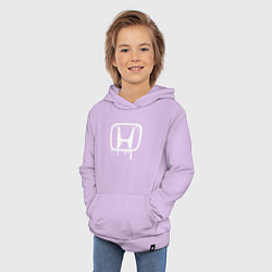 Толстовка детская хлопковая Honda, цвет: лаванда — фото 2
