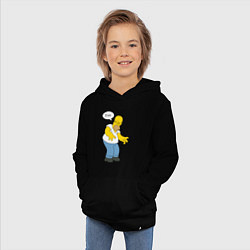 Толстовка детская хлопковая D'oh mood, цвет: черный — фото 2