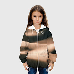 Куртка с капюшоном детская Барханы, цвет: 3D-белый — фото 2