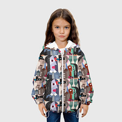 Куртка с капюшоном детская Импрессионизм 16, цвет: 3D-белый — фото 2