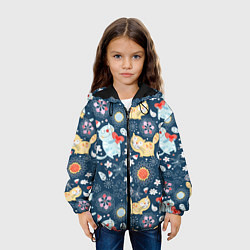 Куртка с капюшоном детская Котята, цвет: 3D-черный — фото 2