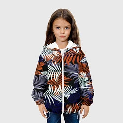 Куртка с капюшоном детская Гавайи, цвет: 3D-белый — фото 2