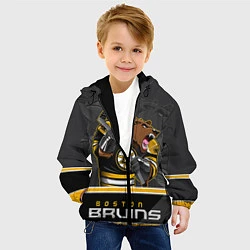 Куртка с капюшоном детская Boston Bruins, цвет: 3D-черный — фото 2