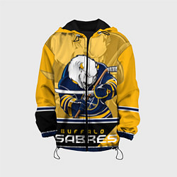 Куртка с капюшоном детская Buffalo Sabres, цвет: 3D-черный