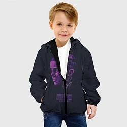 Куртка с капюшоном детская Stranger Things: Purple, цвет: 3D-черный — фото 2