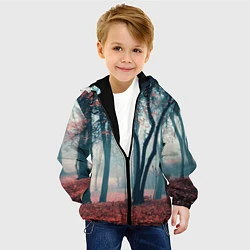 Куртка с капюшоном детская Осень, цвет: 3D-черный — фото 2
