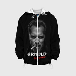 Куртка с капюшоном детская Arnold forever, цвет: 3D-белый