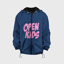 Куртка с капюшоном детская Open kids, цвет: 3D-черный