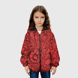 Куртка с капюшоном детская Огония страсти, цвет: 3D-черный — фото 2