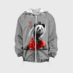 Куртка с капюшоном детская Master Panda, цвет: 3D-белый