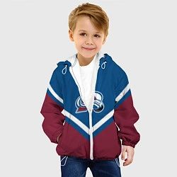 Куртка с капюшоном детская NHL: Colorado Avalanche, цвет: 3D-белый — фото 2
