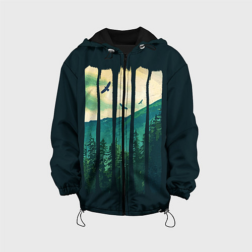 Детская куртка Green Life / 3D-Черный – фото 1