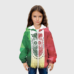 Куртка с капюшоном детская Мексика, цвет: 3D-белый — фото 2