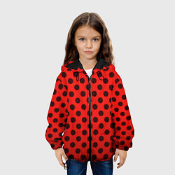 Куртка с капюшоном детская Леди Баг: узор, цвет: 3D-черный — фото 2