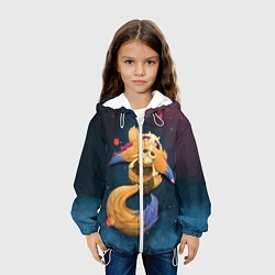 Куртка с капюшоном детская Лис, цвет: 3D-белый — фото 2