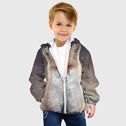 Куртка с капюшоном детская Лисенок в снегу, цвет: 3D-белый — фото 2