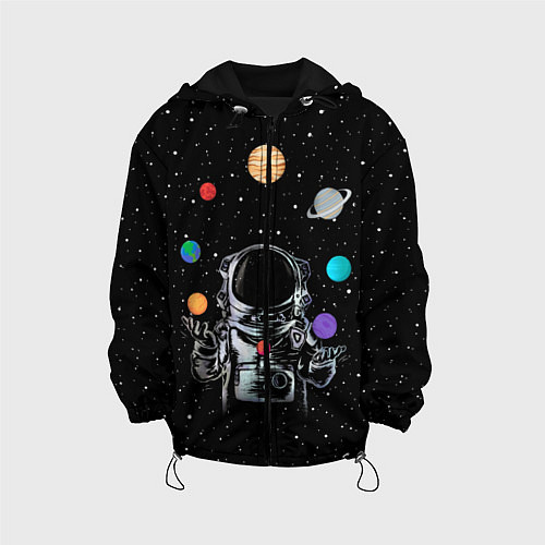 Детская куртка Космический жонглер / 3D-Черный – фото 1