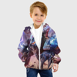 Куртка с капюшоном детская Volibear, цвет: 3D-белый — фото 2