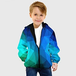 Куртка с капюшоном детская Fight Polygon, цвет: 3D-черный — фото 2