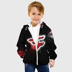 Куртка с капюшоном детская FaZe Clan: Black collection, цвет: 3D-белый — фото 2