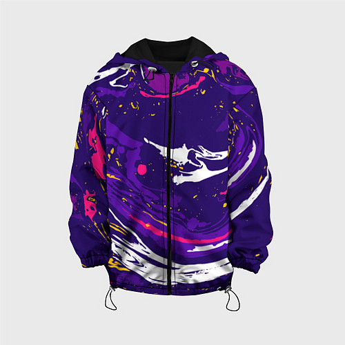 Детская куртка Фиолетовый акрил / 3D-Черный – фото 1