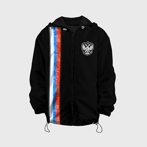 Детская куртка Russia - Black collection 2023 / 3D-Черный – фото 1