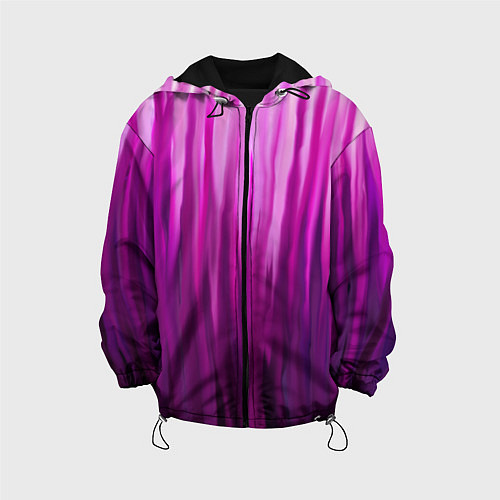 Детская куртка Фиолетово-черные краски / 3D-Черный – фото 1