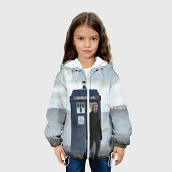 Куртка с капюшоном детская Доктор кто, цвет: 3D-белый — фото 2