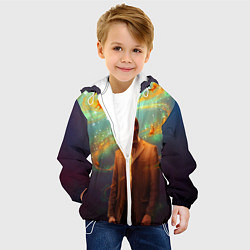 Куртка с капюшоном детская Рыбки, цвет: 3D-белый — фото 2