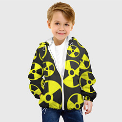 Куртка с капюшоном детская Радиация, цвет: 3D-белый — фото 2