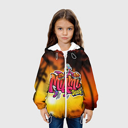 Куртка с капюшоном детская Miami Beach, цвет: 3D-белый — фото 2