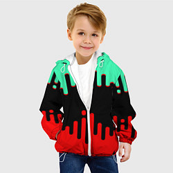 Куртка с капюшоном детская Городской триколор, цвет: 3D-белый — фото 2