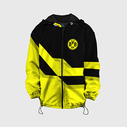 Куртка с капюшоном детская BVB FC: Yellow style, цвет: 3D-черный