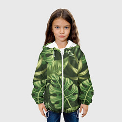 Куртка с капюшоном детская Доисторический лес, цвет: 3D-белый — фото 2