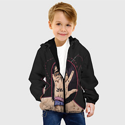Куртка с капюшоном детская Face Star, цвет: 3D-черный — фото 2