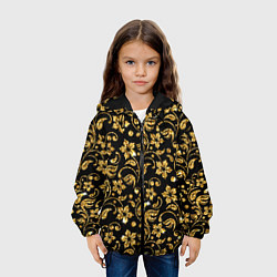 Куртка с капюшоном детская Люкс, цвет: 3D-черный — фото 2