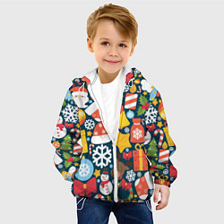 Куртка с капюшоном детская Новогодний набор, цвет: 3D-белый — фото 2