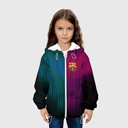 Куртка с капюшоном детская Barcelona FC: Abstract 2018, цвет: 3D-белый — фото 2
