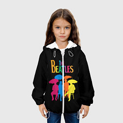 Куртка с капюшоном детская The Beatles: Colour Rain, цвет: 3D-белый — фото 2