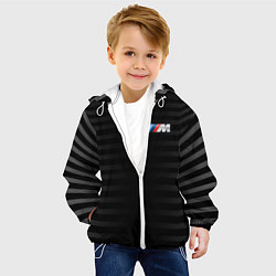 Куртка с капюшоном детская BMW M BLACK & GREY, цвет: 3D-белый — фото 2