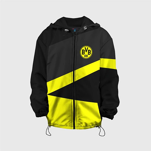 Детская куртка FC Borussia: Sport Geometry / 3D-Черный – фото 1