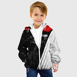 Куртка с капюшоном детская BMW M: Poly Sport, цвет: 3D-белый — фото 2